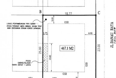 layout Kavling Beverly gold karawaci