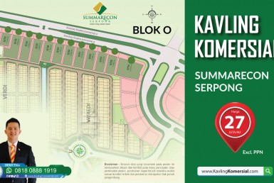 Kavling-commercial-BLOK-O-Summarecon-serp